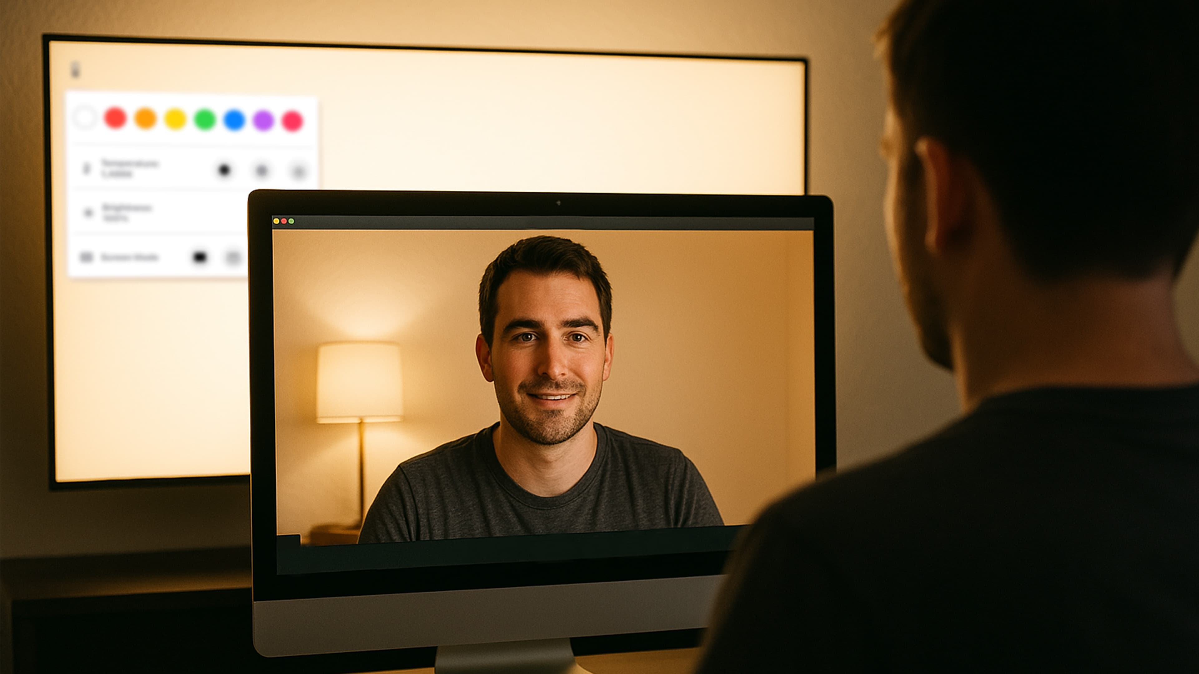 Use BeamCast to set the mood for your video calls.